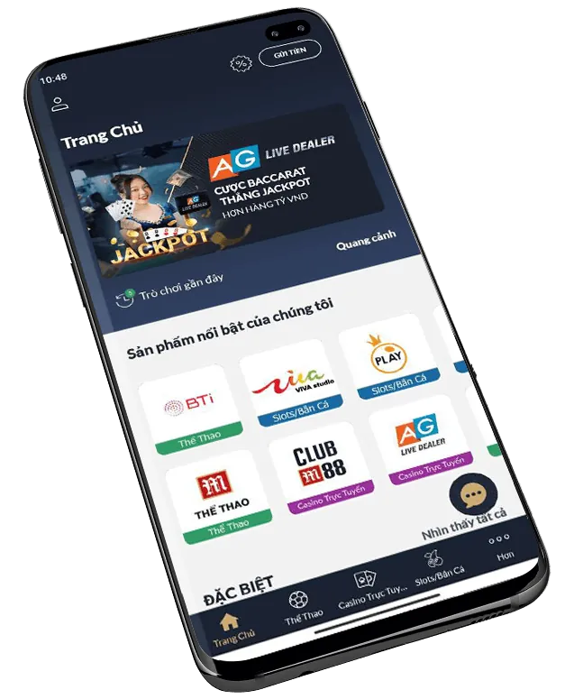 Biểu tượng đa dạng trò chơi cá cược tại vm88 casino